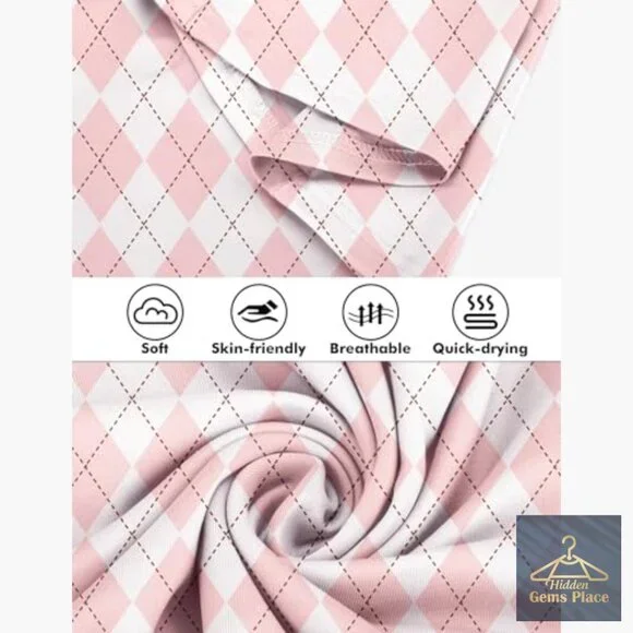 Active Dress with Built-In Shorts, Polyester Spandex Blend, V-Neck - Picture 6 of 7